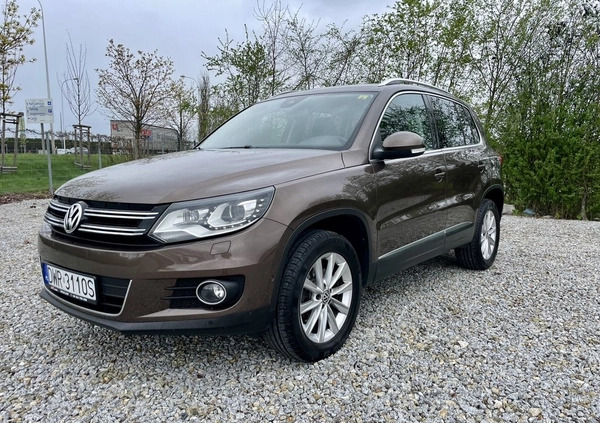 Volkswagen Tiguan cena 54900 przebieg: 153000, rok produkcji 2011 z Warka małe 379